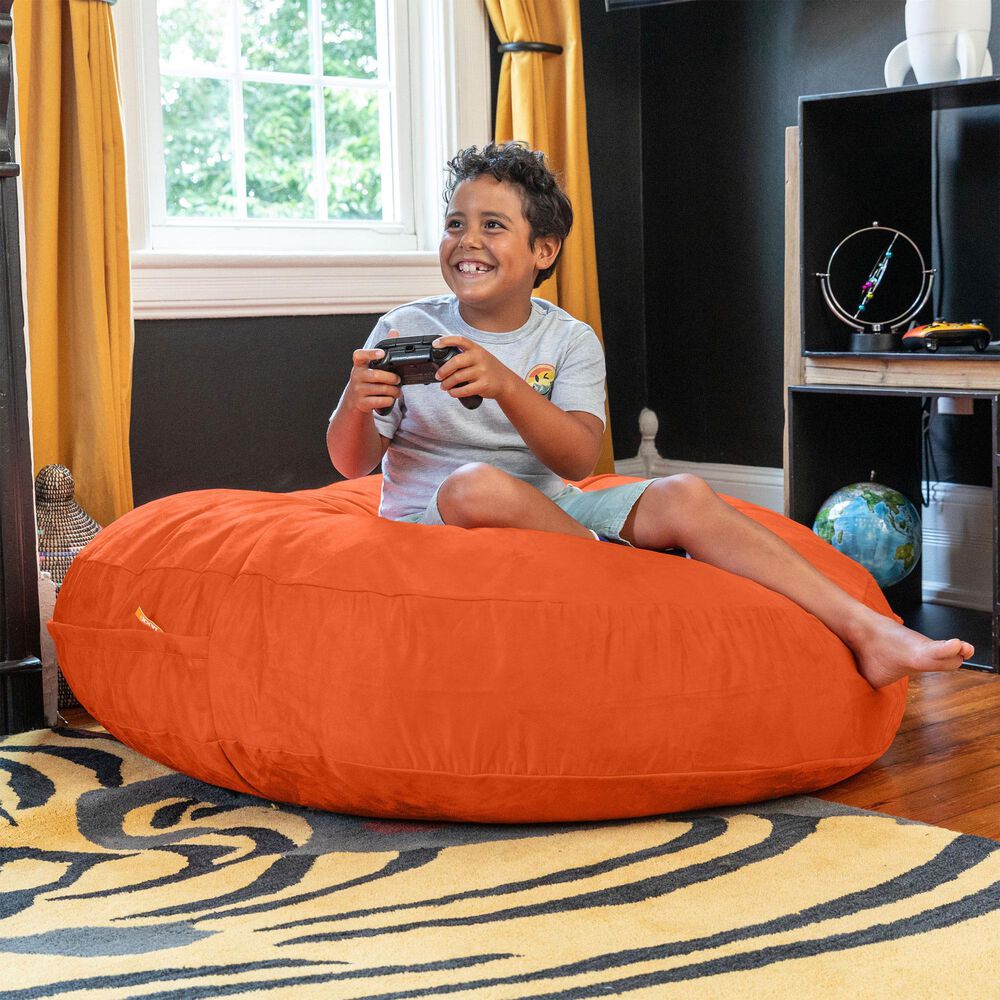 Jaxx 4&#39; Cocoon Kids Bean Bag in Mandarin, , large