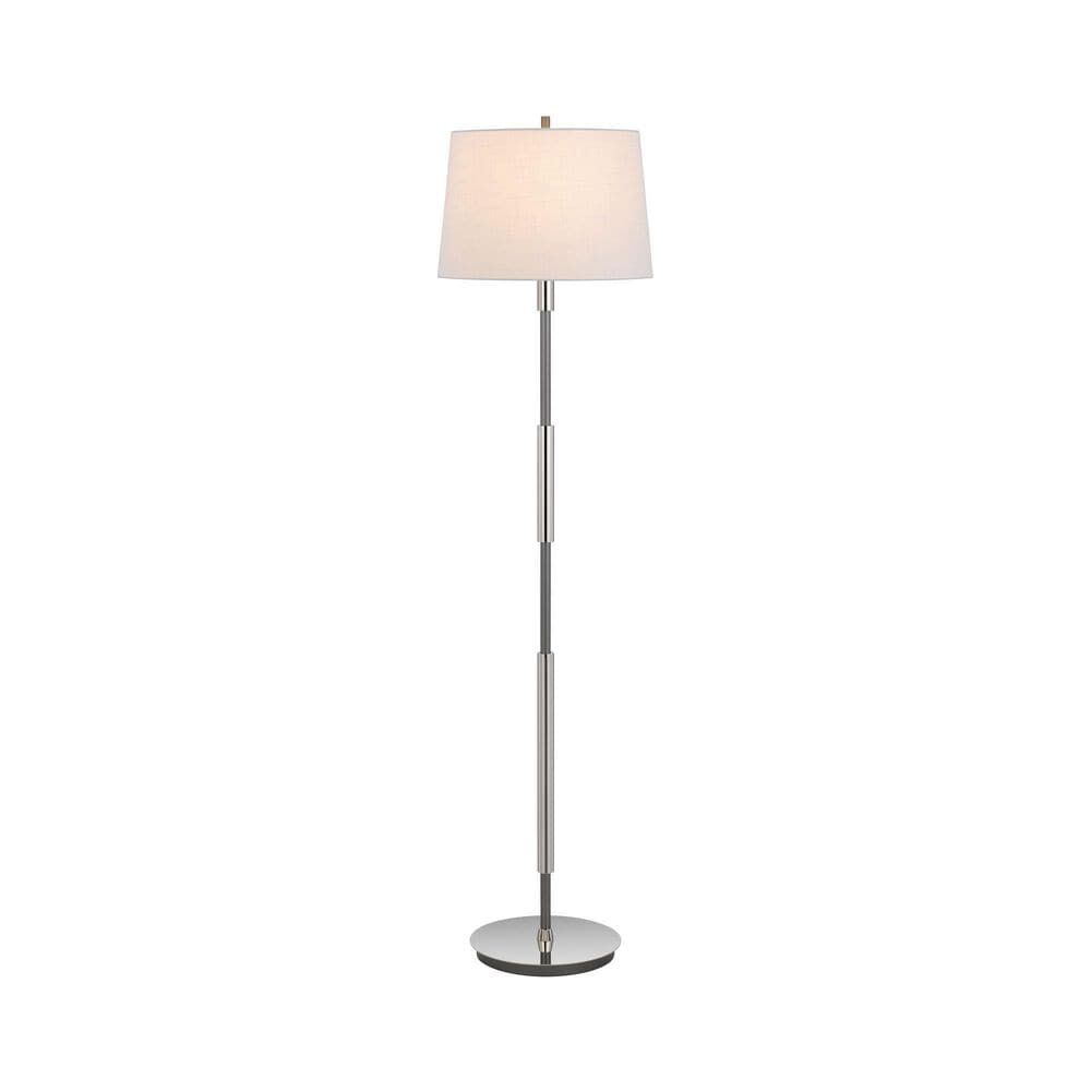 Cal Lighting Ciudad 2 Tone Floor Lamp Chrm, , large