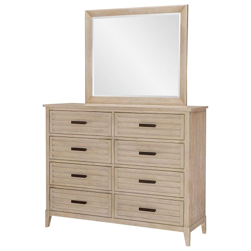 Legacy Classic Edgewater 8-Drawer Dresser and Mirror in Soft Sand, , large