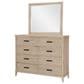 Legacy Classic Edgewater 8-Drawer Dresser and Mirror in Soft Sand, , large