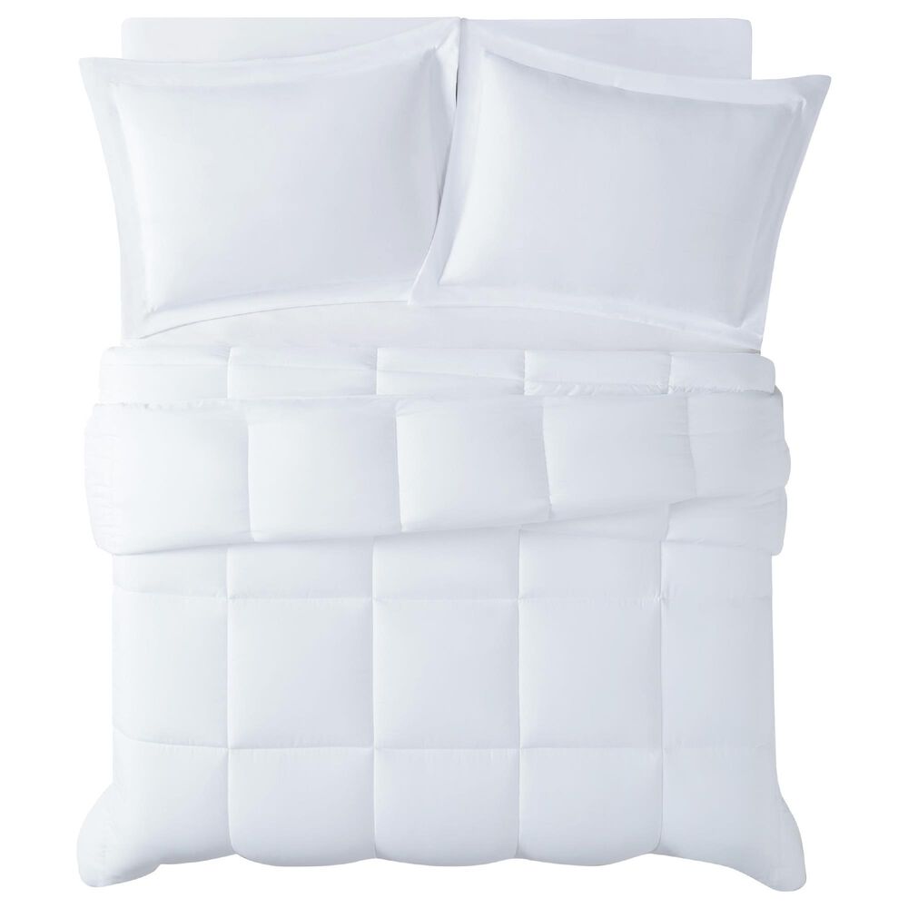 Pem America Truly Calm Antimicrobial 3-Piece Full/Queen Comforter Set in White, , large