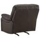 Ashley Leesworth Power Reclining Sofa and Recliner Set in Dark Brown, , large