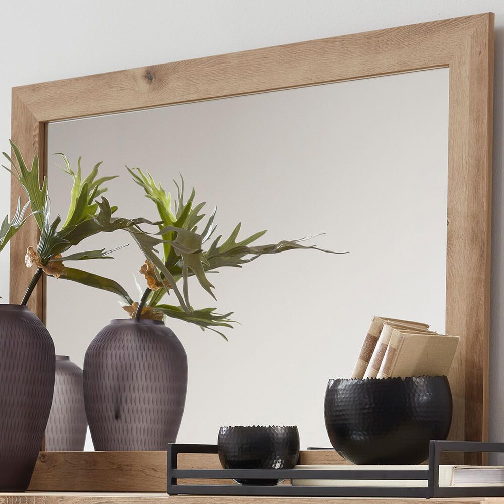 Ashley Hyanna Bedroom Mirror in Golden Rustic, , large