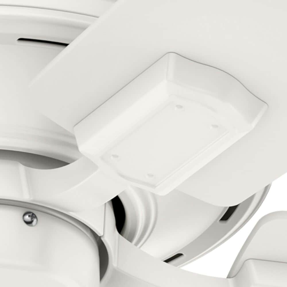 Hunter Crestfield Low Profile 42&quot; Ceiling Fan with Lights in Fresh White, , large