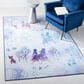 Safavieh Disney Frozen 2 Believe 3"3" x 5"3" Light Blue and Purple Kids Rug, , large