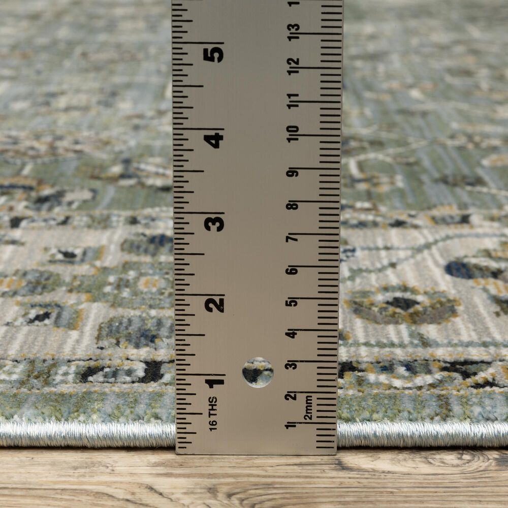 Oriental Weavers Keira KEI07 Blue and Green 7&#39;10&quot; x 10&#39;10&quot; Area Rug, , large