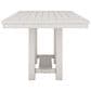 Ashley Robbinsdale Counter Height Dining Table with 2 Leaves in Antique White, , large