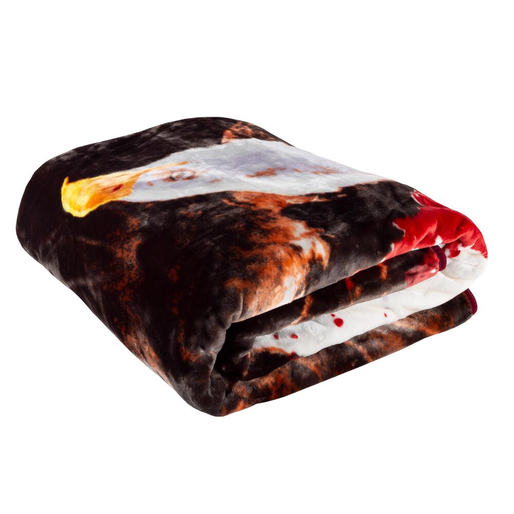 Timberlake Lavish Home Oversized Woven Plush Blanket in Bald Eagle, , large