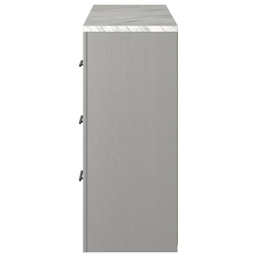 Ashley Cottonburg 6 Drawer Dresser in Light Gray and White, , large