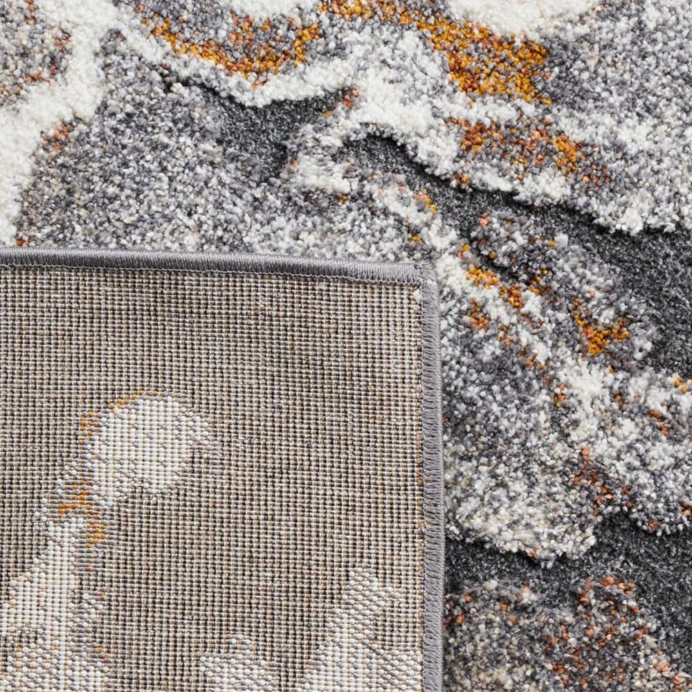 Safavieh Cyrus Shag 9&#39; x 12&#39; Dark Grey and Orange Area Rug, , large