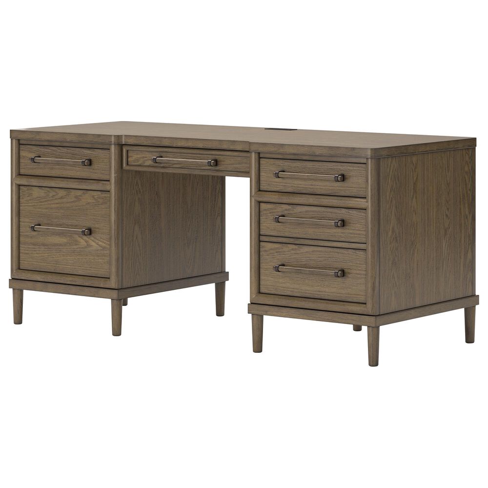 Ashley Roanhowe 68&quot; Writing Desk in Brown, , large