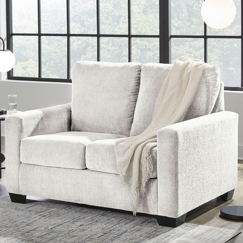 Ashley Rannis Stationary Twin Sofa Sleeper in Snow, , large