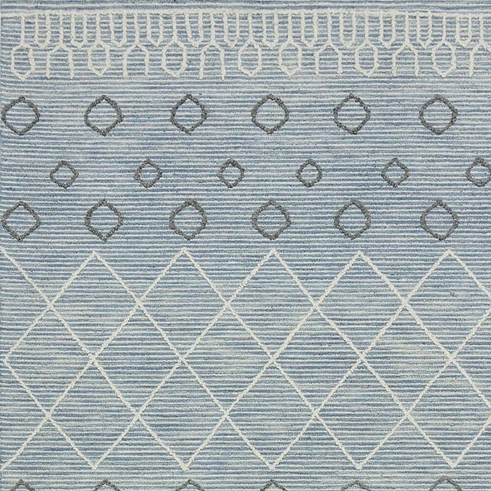 Amer Rugs Berlin 9&#39; x 13&#39; Blue and White Area Rug, , large