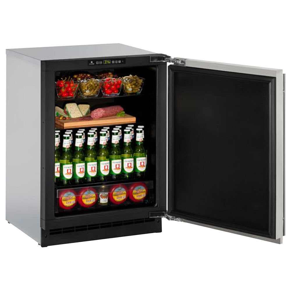 U-Line 24" Compact Refrigerator in Stainless Steel, , large