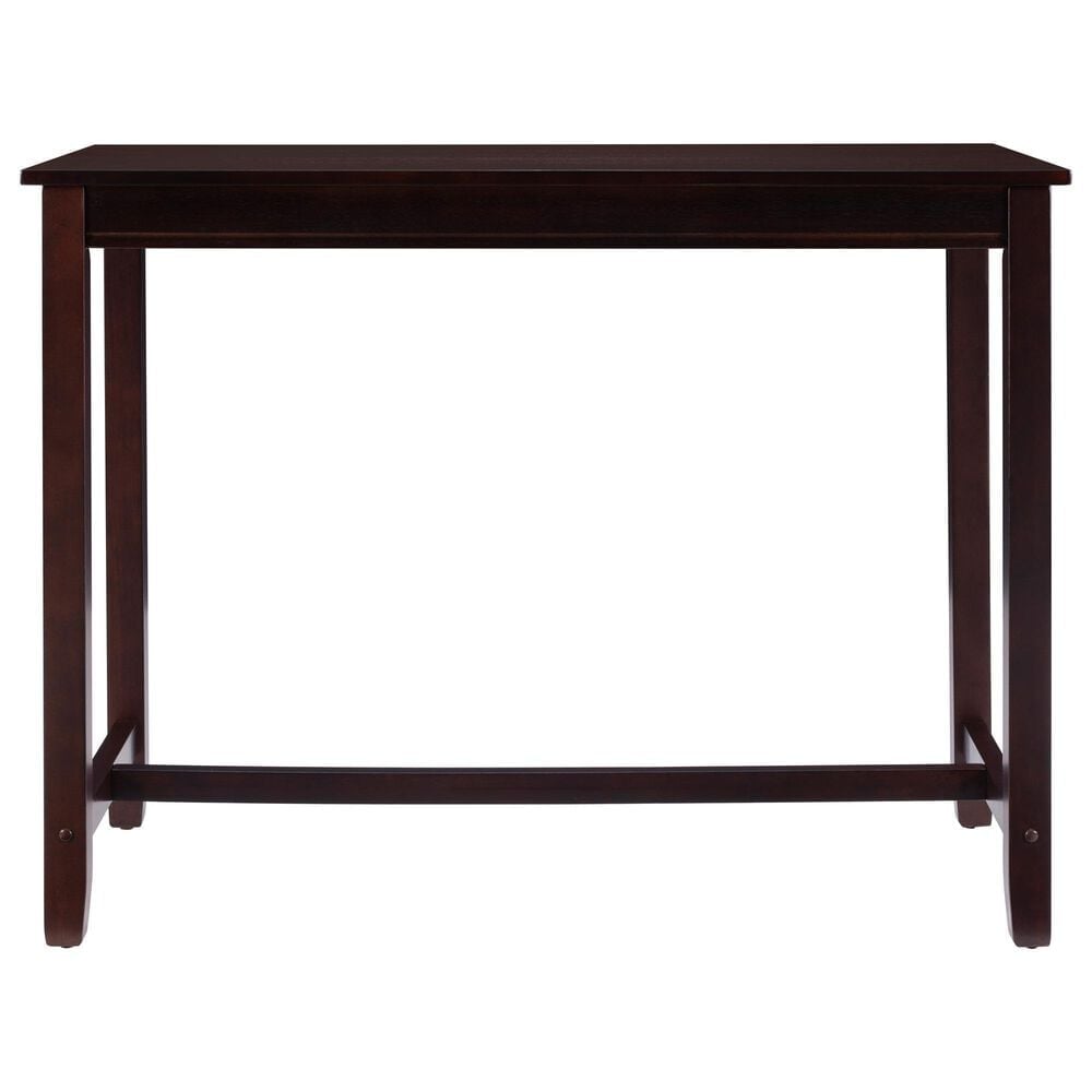 Linon Home Decor Claridge Counter Height Pub Table in Walnut Brown - Table Only, , large