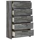 Ashley Baystorm 5 Drawer Chest in Smoke Gray, , large