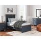Ashley Landocken 4-Piece Twin Bedroom Set in Brown and Blue, , large