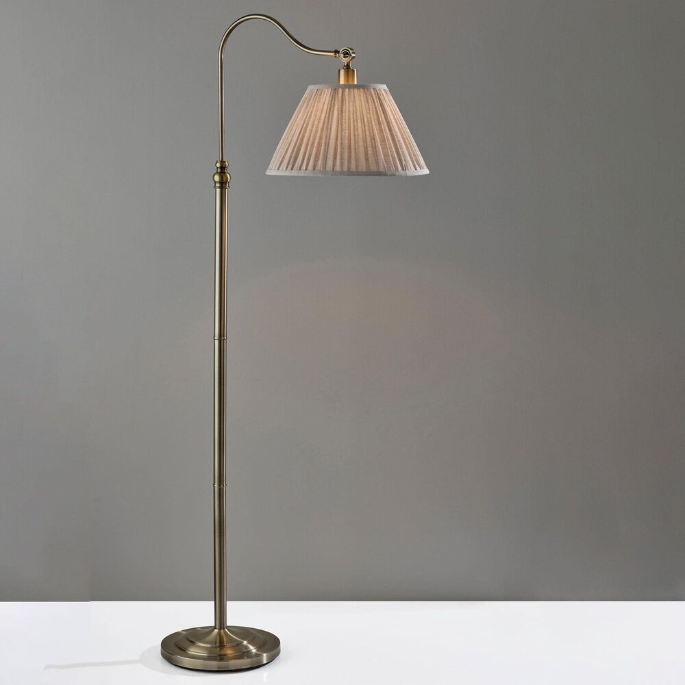 Adesso Shiloh Floor Lamp in Antique Brass, , large