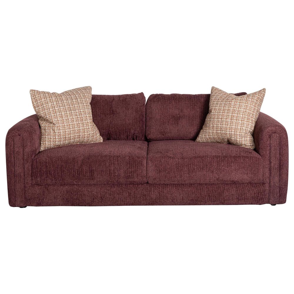 Jonathan Louis Dean Stationary Sofa in Frizzle Plum, , large