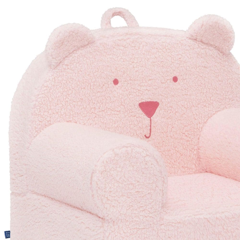 Delta Children Sherpa Bear Chair in Blush Pink, , large