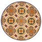 Nourison Aloha Oriental 7"10" Round Multicolor Indoor/Outdoor Area Rug, , large