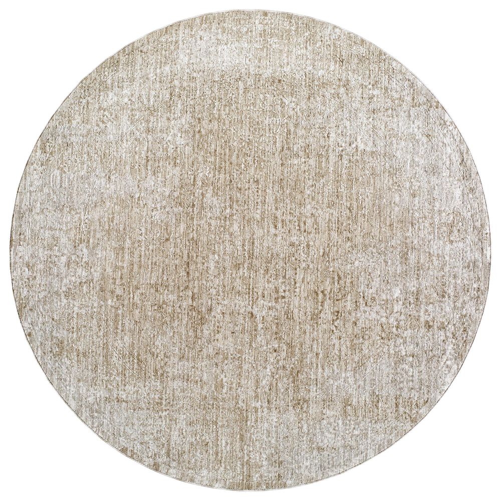 Surya Masterpiece MPC-2322 Medium Gray, Light Gray and Cream 7"10" Round Area Rug, , large