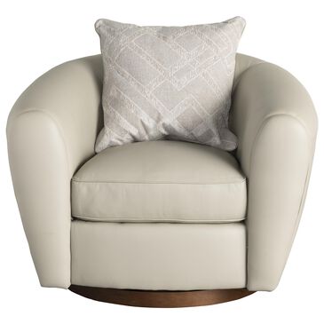 Sienna Designs Leather Swivel Chair in Bali Grey, , large