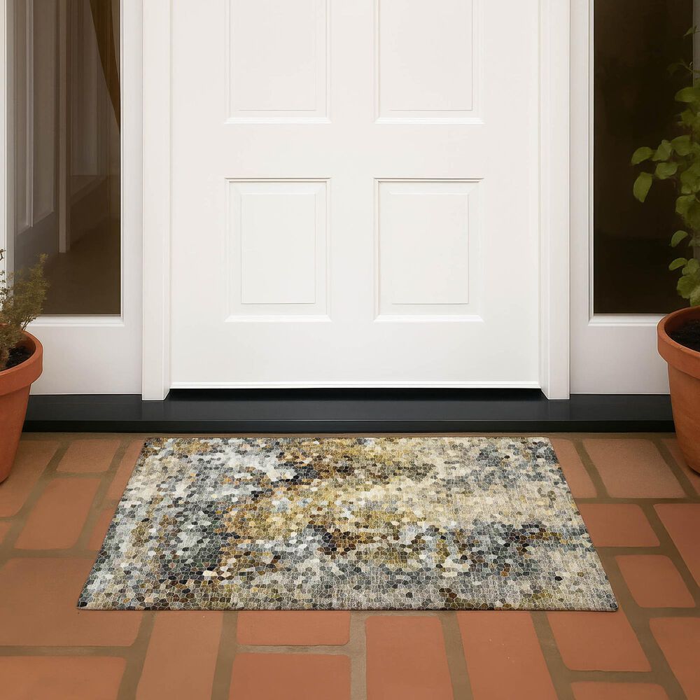 Dalyn Rug Company Lumara LM2 Khaki 1'8" x 2'6" Area Rug, , large