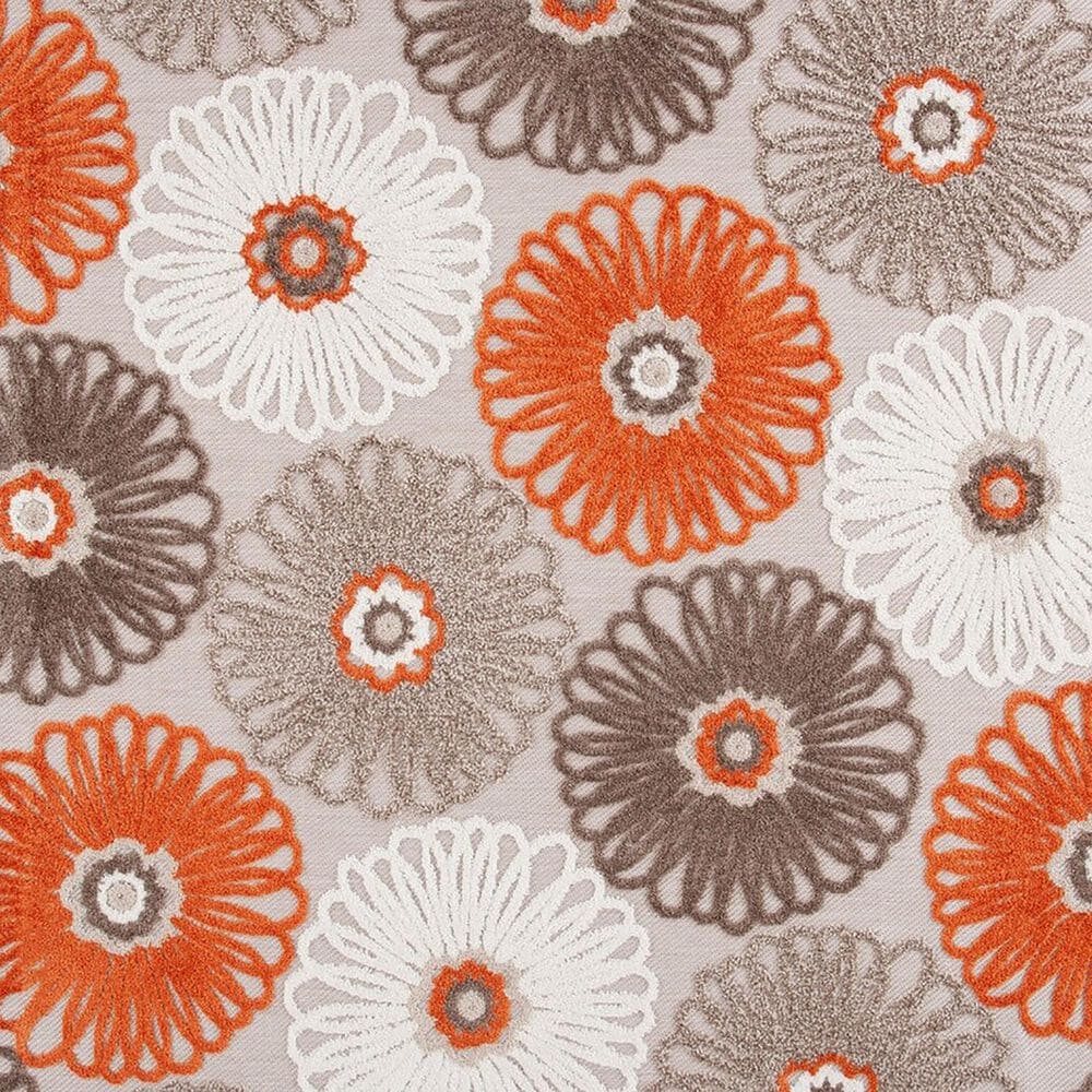 Safavieh Cabana CBN676C 4&#39;5&quot; x 6&#39;5&quot; Beige and Orange Indoor/Outdoor Area Performance Rug, , large