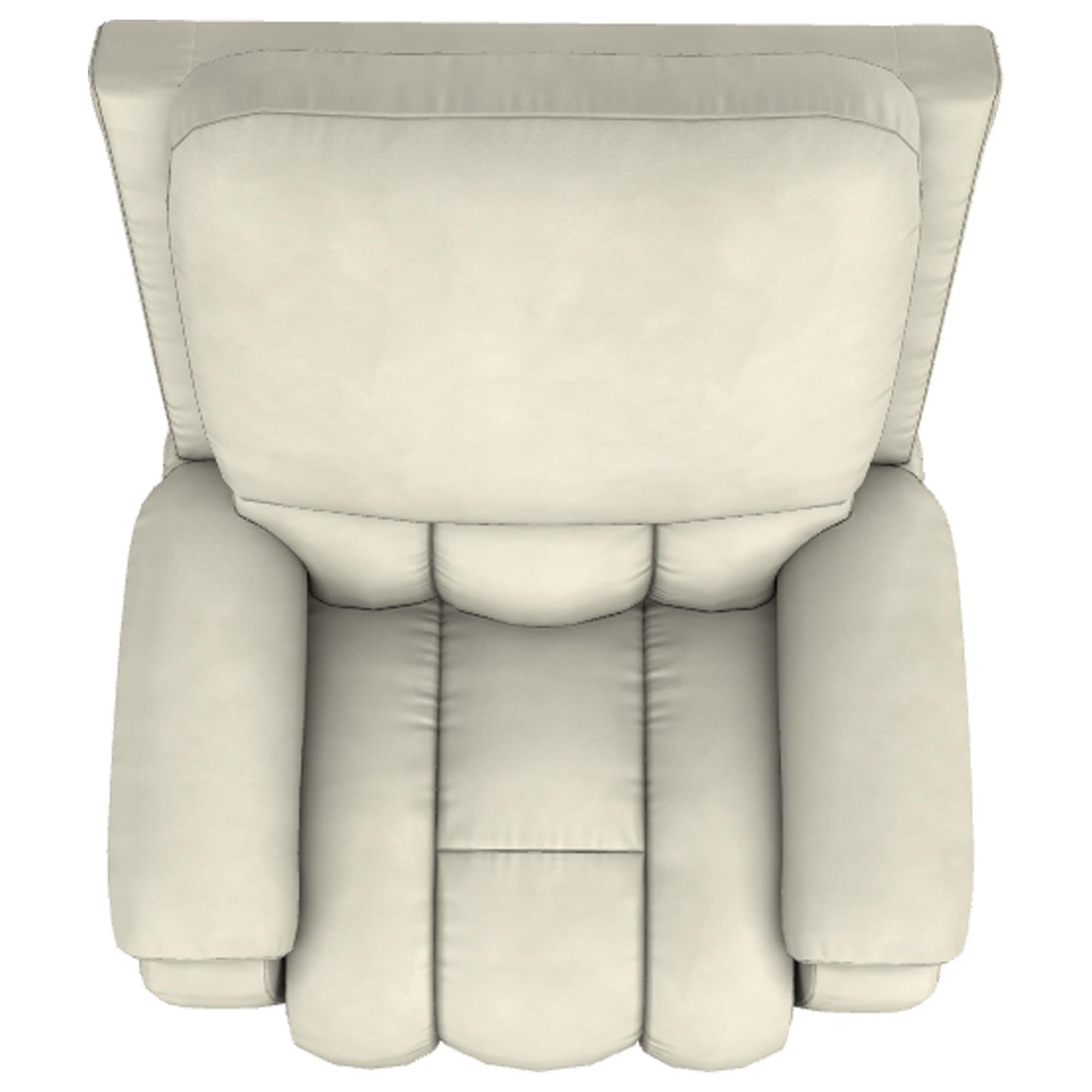 La-Z-Boy Greyson Leather Rocking Recliner in Ice