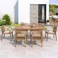 Hearth and Haven 7-Piece Outdoor Dining Set with Beige Cushions in Brown, , large