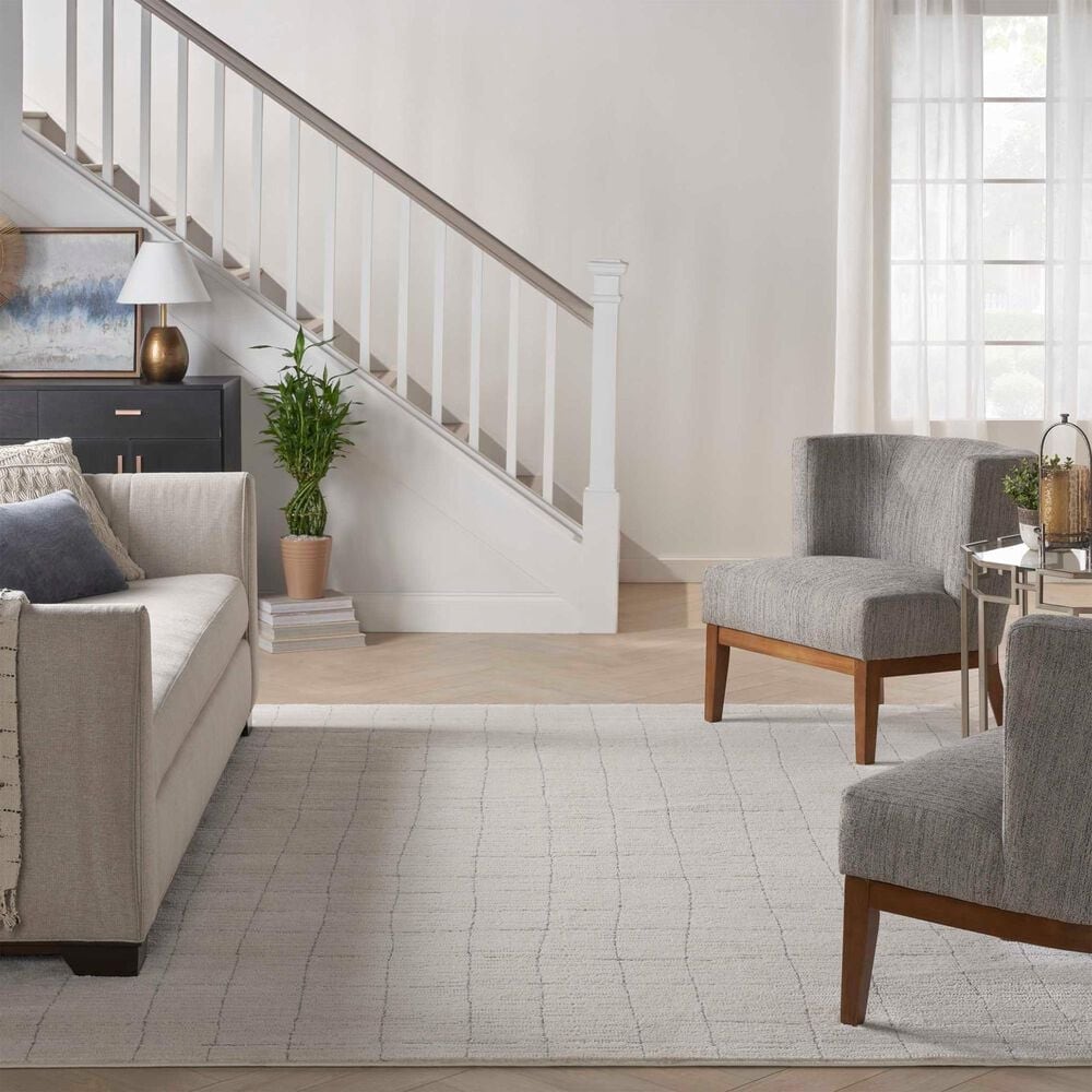 Nourison Andes AND04 3&#39;11&quot; x 5&#39;11&quot; Ivory and Grey Area Rug, , large