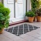 Dalyn Rug Company York 1"8" x 2"6" Black Indoor/Outdoor Area Rug, , large