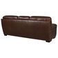 Simon Li Stationary Leather Sofa in Longhorn Bramble, , large