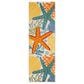 Nourison Aloha 2" x 6" Blue, Yellow and Orange Indoor/Outdoor Runner, , large