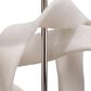 Splendor Living Stoneleigh Table Lamp in White and Silver, , large