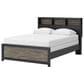 Ashley Broachmyn Queen Bookcase Bed in Black and Gray, , large