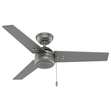 Hunter Cassius 44" Outdoor Ceiling Fan in Matte Silver, , large