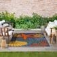 Nourison Aloha 9" x 12" Indoor/Outdoor Navy and Multicolor Area Rug, , large