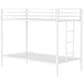 Pacific Landing Alevera Twin Over Twin Bunk Bed with Ladder in Matte White, , large
