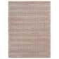 L&R Resources Natural Fiber Striped Ivory Gray 5" x 7"9" Area Rug, , large