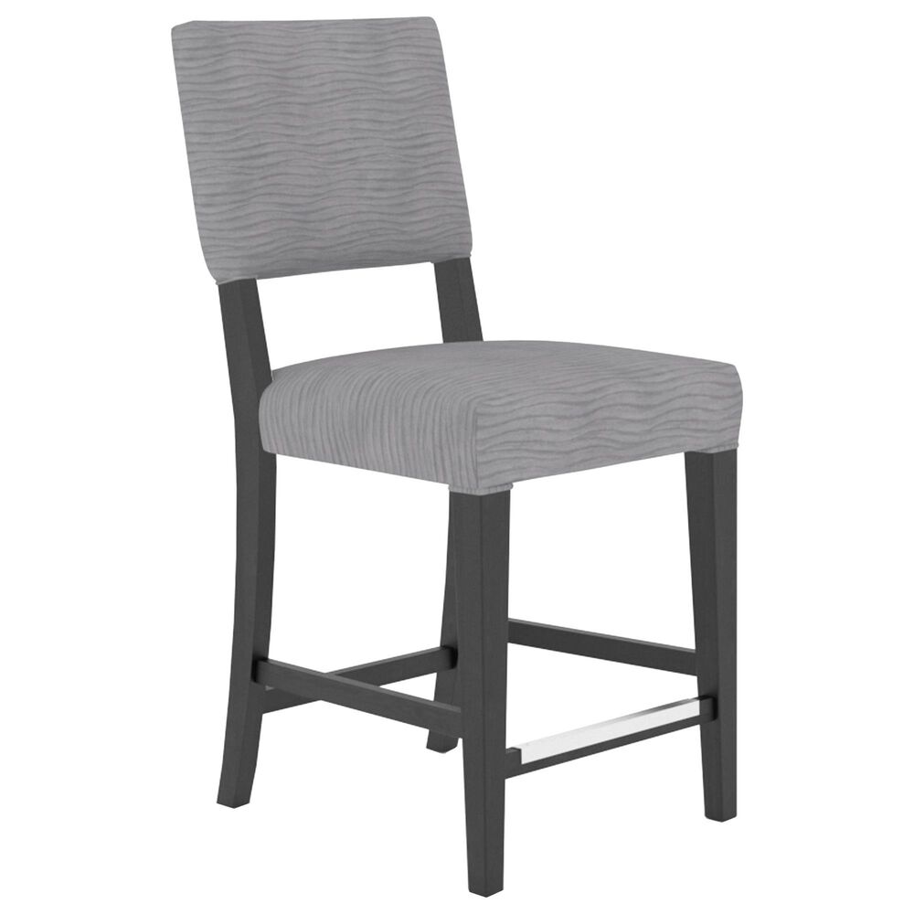 Declan Dining Fixed Stool in Midnight Black Washed, , large