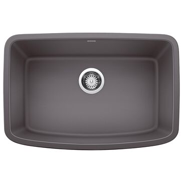 Blanco Valea 27" Single Bowl Kitchen Sinks in Cinder, , large