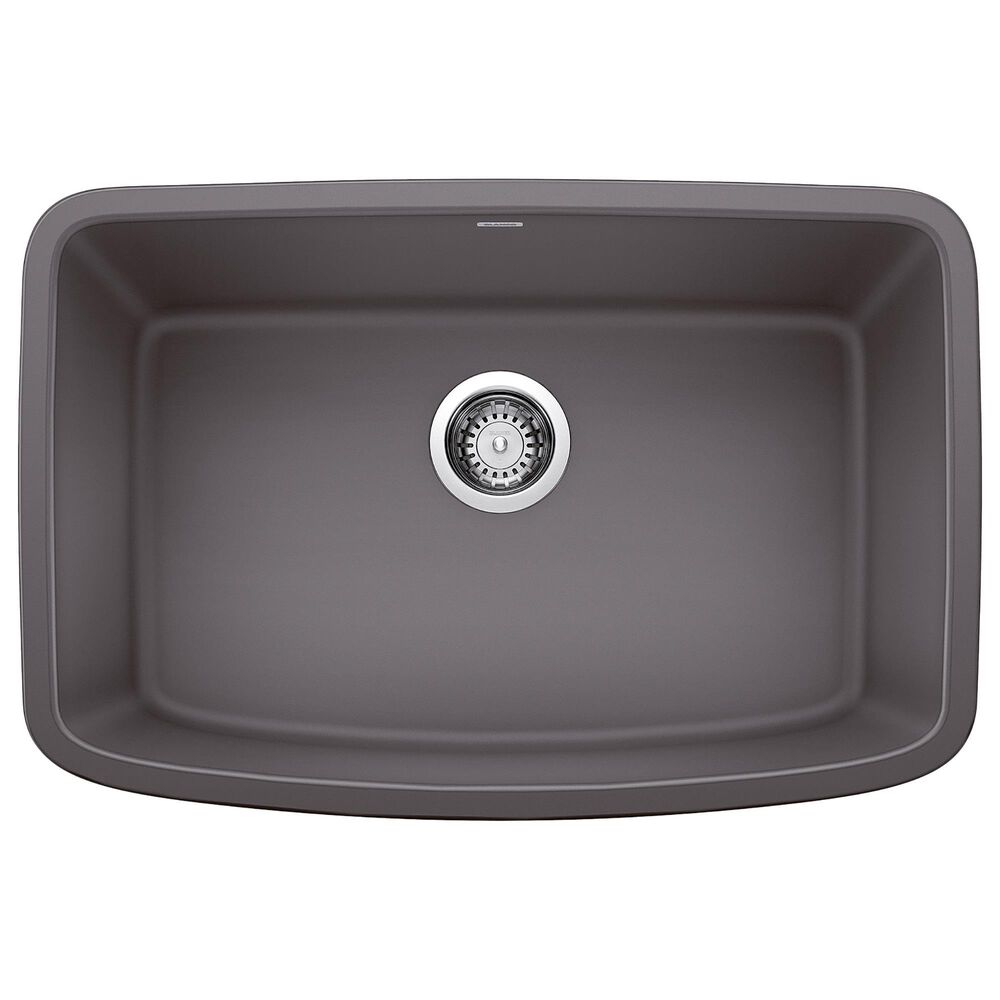 Blanco Valea 27" Single Bowl Kitchen Sink in Cinder, , large