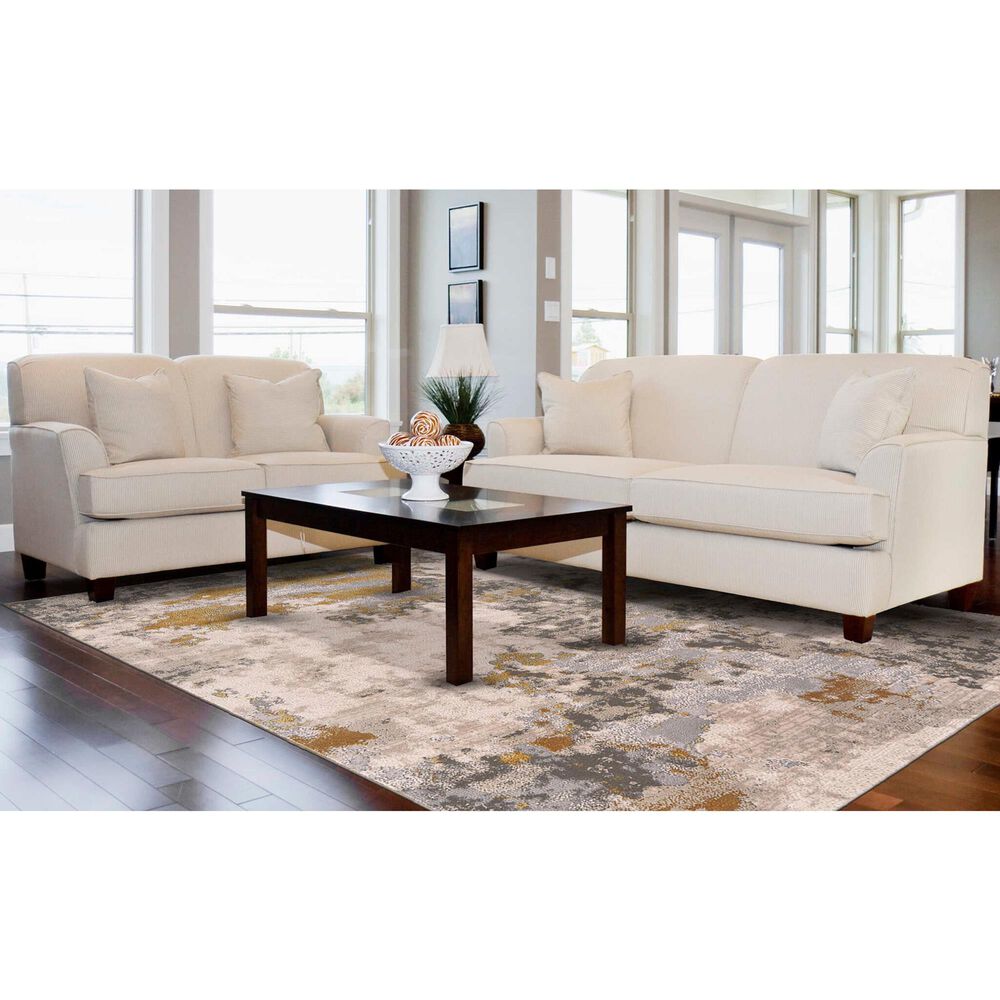 Feizy Rugs Waldor 10&#39; x 13&#39;2&quot; Gold and Birch Area Rug, , large