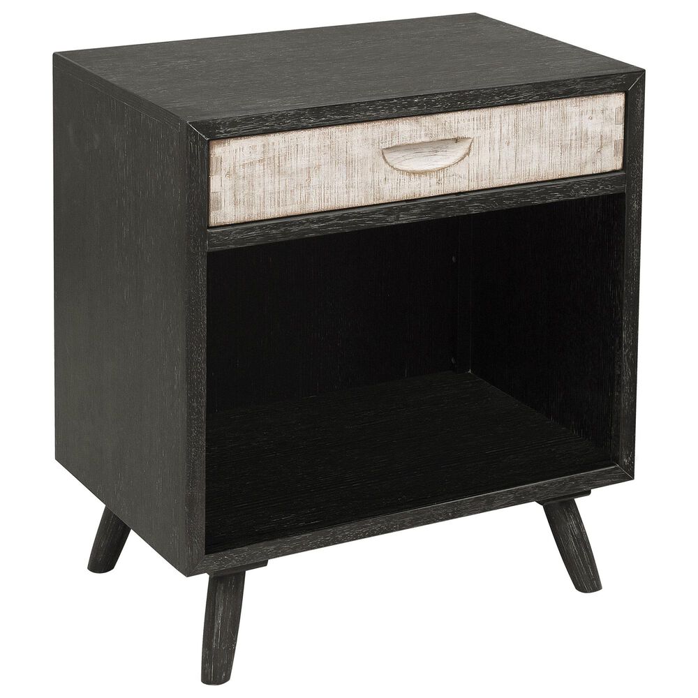 Accentric Approach 1 Drawer Nightstand in Two Tone, , large