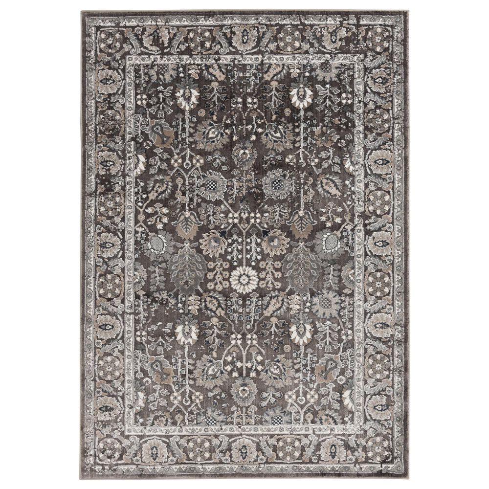 Central Oriental Clearwater Valry 5"3" x 7"7" Gunmetal and Chalk Area Rug, , large