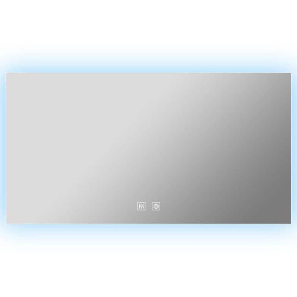 Lexora Home Vellum 60" x 32" LED Vanity Mirror, , large