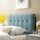 Modway Lily Biscuit Tufted Performance Velvet Twin Headboard in Light Blue, , large