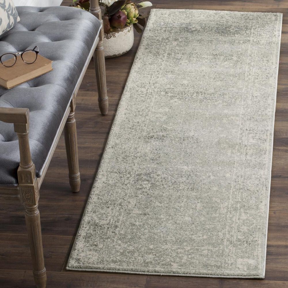 Safavieh Evoke EVK270Z 2&#39;2&quot; x 9&#39; Silver and Ivory Runner, , large